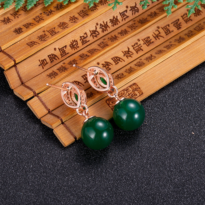 Natural Jade Bead Earrings Fas - đánh giá và giá Earrings